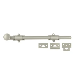 Deltana 12SB15 12" Length Heavy Duty Extra Security Surface Bolt Satin Nickel
