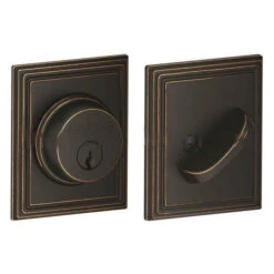 Schlage Residential B60-716-ADD B60 Deadbolt With Addison Trim, Aged Bronze