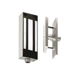 Securitron M62FG-SASM 12 Volt / 24 Volt DC M62 Magnalock Face Drilled With Gate Conduit With SASM Bracket Satin Stainless Steel Finish